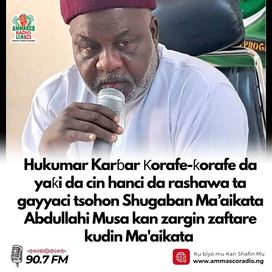 Hukumar Karɓar Ƙorafe-ƙorafe da Yaƙi da Cin Hanci da Rashawa ta Jihar Kano, PCACC, ta bayyana cewa ta gayyaci tsohon Shugaban Ma’aikatan Jihar Abdullahi Musa kan zargin cire kuɗi daga albashin ma’aikata.