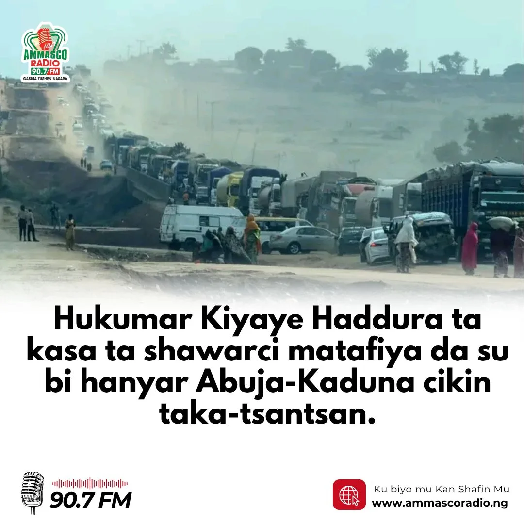 Hukumar kiyaye hadurra ta Najeriya Federal Road Safety Corps ta shawarci direbobin da ke tafiya ta hanyar Abuja zuwa Kaduna