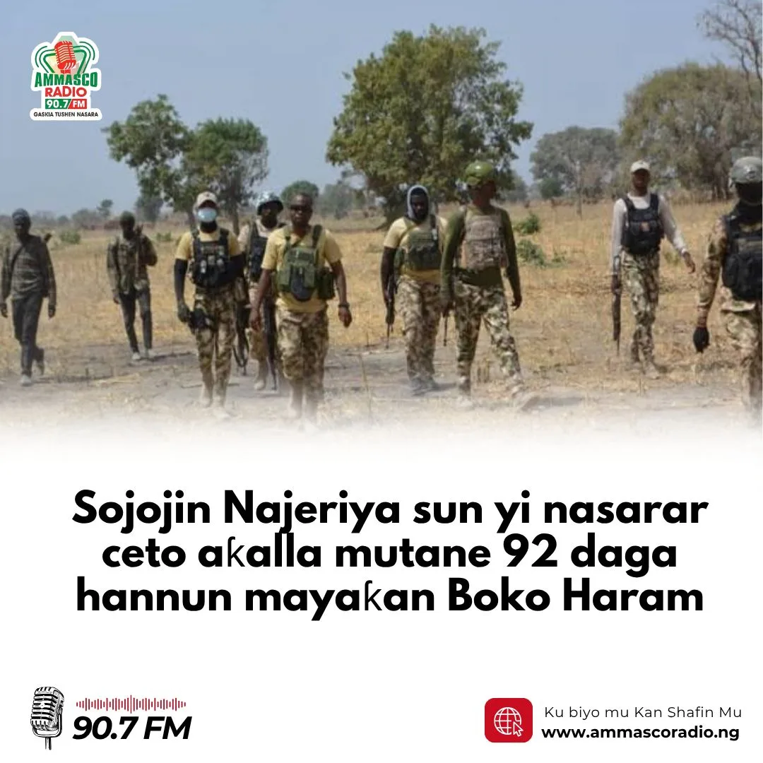 Sojojin Najeriya sun yi nasarar ceto aƙalla mutane 92 daga hannun mayaƙan Boko Haram