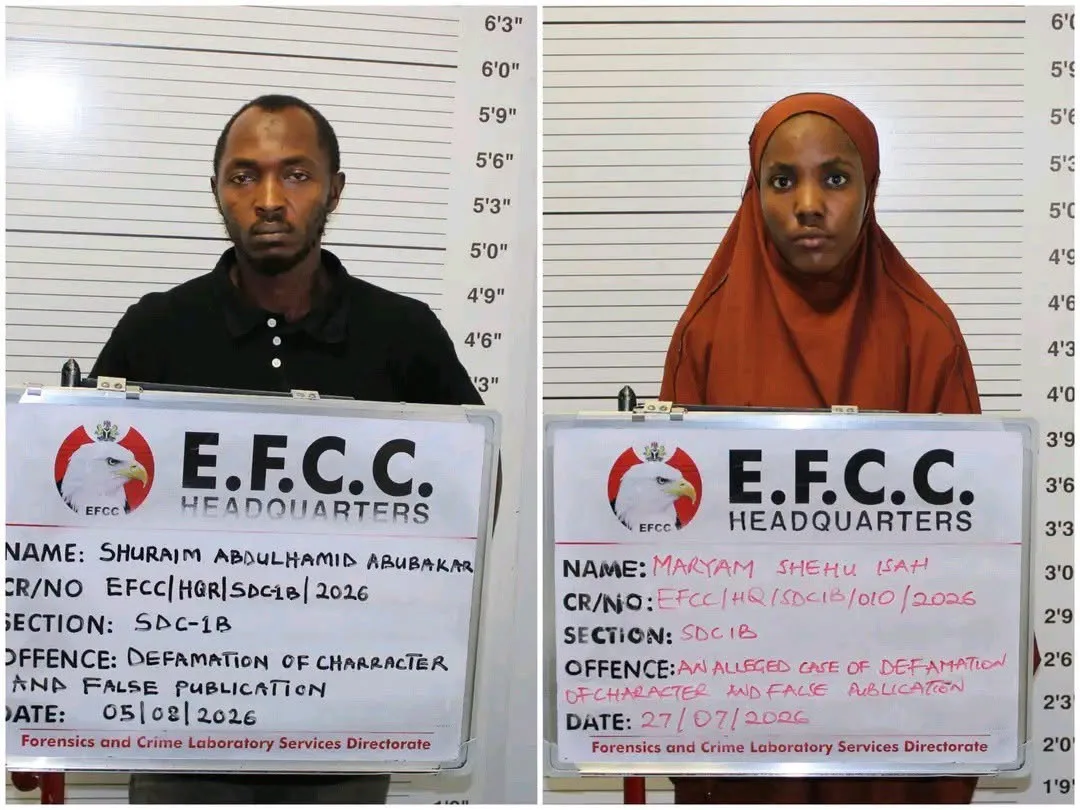 EFCC ta janye karar da ta shigar kan Maryam Shehu bisa zargin bata suna